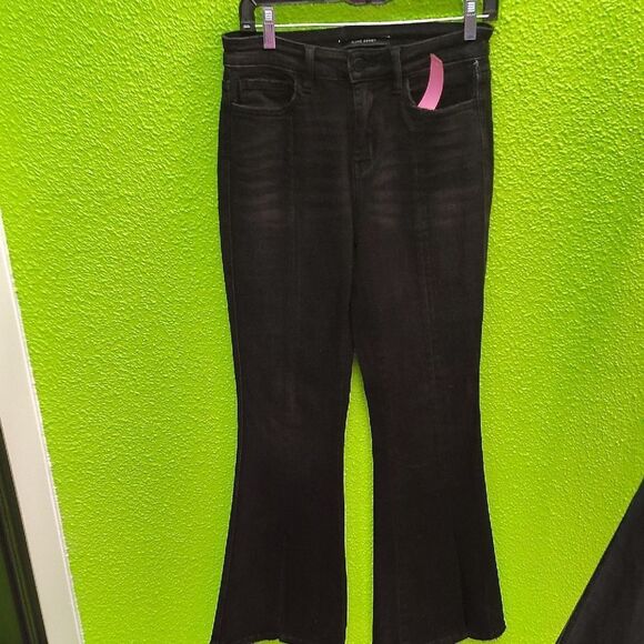 Flying Monkey Black Flare Wide Leg Jeans - Picture 1 of 3